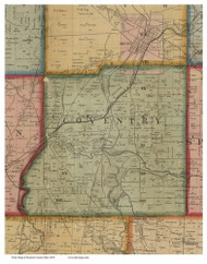 Coventry, Ohio 1856 Old Town Map Custom Print - Summit Co.