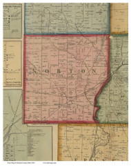 Norton, Ohio 1856 Old Town Map Custom Print - Summit Co.