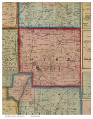 Stow, Ohio 1856 Old Town Map Custom Print - Summit Co.