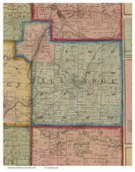 Tallmadge, Ohio 1856 Old Town Map Custom Print - Summit Co.
