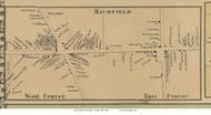 Richfield Village - Richfield, Ohio 1856 Old Town Map Custom Print - Summit Co.