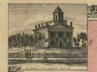 Summit County Court House - Summit, Ohio 1856 Old Town Map Custom Print - Summit Co.
