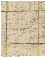 Bazetta, Ohio 1856 Old Town Map Custom Print - Trumbull Co.