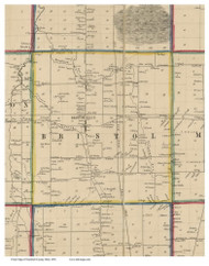 Bristol, Ohio 1856 Old Town Map Custom Print - Trumbull Co.