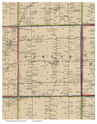 Fowler, Ohio 1856 Old Town Map Custom Print - Trumbull Co.