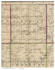 Gustavus, Ohio 1856 Old Town Map Custom Print - Trumbull Co.