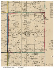 Hartford, Ohio 1856 Old Town Map Custom Print - Trumbull Co.