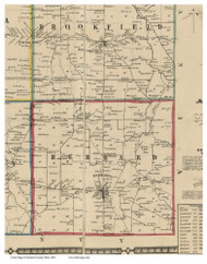Hubbard, Ohio 1856 Old Town Map Custom Print - Trumbull Co.