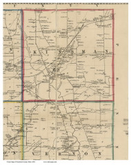 Kinsman, Ohio 1856 Old Town Map Custom Print - Trumbull Co.