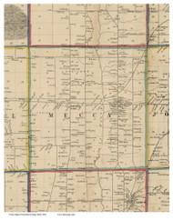 Mecca, Ohio 1856 Old Town Map Custom Print - Trumbull Co.