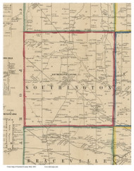 Southington, Ohio 1856 Old Town Map Custom Print - Trumbull Co.