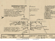 Brookfield Village - Brookfield, Ohio 1856 Old Town Map Custom Print - Trumbull Co.