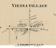 Vienna Village - Vienna , Ohio 1856 Old Town Map Custom Print - Trumbull Co.