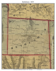 Bethlehem, Connecticut 1859 Litchfield Co. - Old Map Custom Print