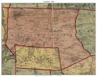 Litchfield, Connecticut 1859 Litchfield Co. - Old Map Custom Print