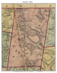 Norfolk, Connecticut 1859 Litchfield Co. - Old Map Custom Print