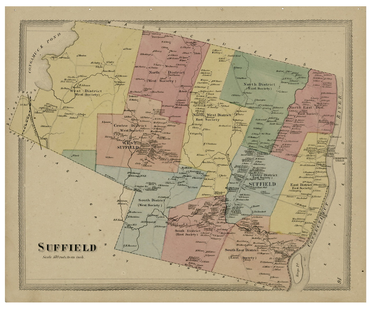 suffield-connecticut-1869-hartford-co-old-map-reprint-old-maps