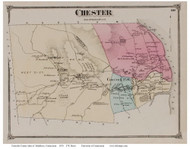 Chester, Connecticut 1874 Old Town Map Reprint - Middlesex Co.