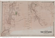 South Farms Village - Southern Part, Connecticut 1874 Old Town Map Reprint - Middlesex Co.