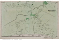 Westbrook Village, Connecticut 1874 Old Town Map Reprint - Middlesex Co.