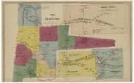 Ellington, Connecticut 1869 Tolland Co. - Old Map Reprint