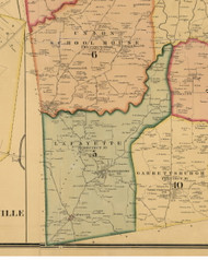 Lafayette, Kentucky 1878 Old Town Map Custom Print - Christian Co.