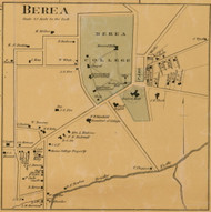 Berea - Glade, Kentucky 1876 Old Town Map Custom Print - Madison Co.