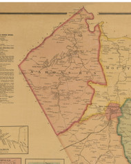 Aarons Run, Kentucky 1879 Old Town Map Custom Print - Montgomery Co.