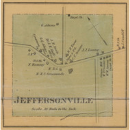 Jeffersonville Village, Kentucky 1879 Old Town Map Custom Print - Montgomery Co.