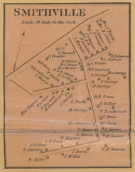 Smithville - Camargo, Kentucky 1879 Old Town Map Custom Print - Montgomery Co.
