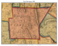 Great Barrington, Massachusetts 1858 Old Town Map Custom Print - Berkshire Co.