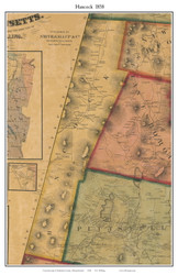 Hancock, Massachusetts 1858 Old Town Map Custom Print - Berkshire Co.