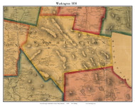 Washington, Massachusetts 1858 Old Town Map Custom Print - Berkshire Co.