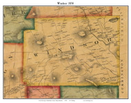 Windsor, Massachusetts 1858 Old Town Map Custom Print - Berkshire Co.