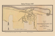 Indian Orchard Village, Massachusetts 1857 Old Town Map Custom Print - Hampden Co.