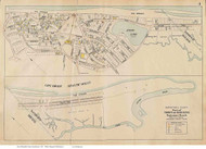 Sagamore Beach - Bourne, Massachusetts 1910 Old Town Map Reprint - Barnstable Co.