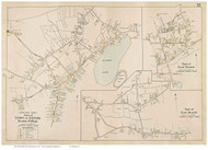Dennis Village & East Dennis, Massachusetts 1910 Old Town Map Reprint - Barnstable Co.