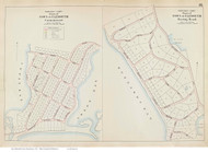 Coonemesset & Racing Beach - Falmouth, Massachusetts 1910 Old Town Map Reprint - Barnstable Co.