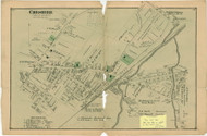 Cheshire Village, Massachusetts 1876 Old Town Map Reprint - Berkshire Co.