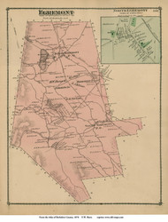 Egremont & North Egremont, Massachusetts 1876 Old Town Map Reprint - Berkshire Co.