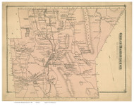 Great Barrington, Massachusetts 1876 Old Town Map Reprint - Berkshire Co.
