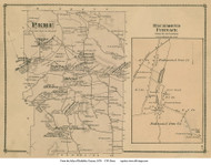 Peru & Richmond Furnace, Massachusetts 1876 Old Town Map Reprint - Berkshire Co.