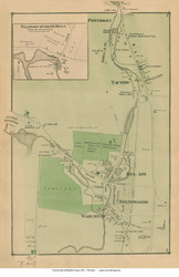 Northern Pittsfield, Tillotson & Collin's Mills, Massachusetts 1876 Old Town Map Reprint - Berkshire Co.