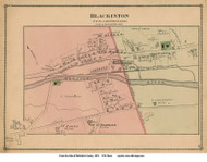 Blackinton - Willamstown, Massachusetts 1876 Old Town Map Reprint - Berkshire Co.