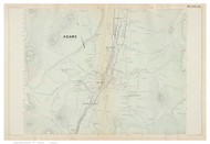 Adams, Massachusetts 1904 Old Town Map Reprint - Berkshire Co.