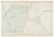 Becket & North Becket, Massachusetts 1904 Old Town Map Reprint - Berkshire Co.