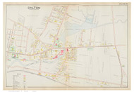 Dalton Village East, Massachusetts 1904 Old Town Map Reprint - Berkshire Co.