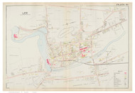 Lee Village, Massachusetts 1904 Old Town Map Reprint - Berkshire Co.
