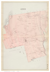 Lenox, Massachusetts 1904 Old Town Map Reprint - Berkshire Co.