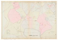 Lenox Southwest, Massachusetts 1904 Old Town Map Reprint - Berkshire Co.